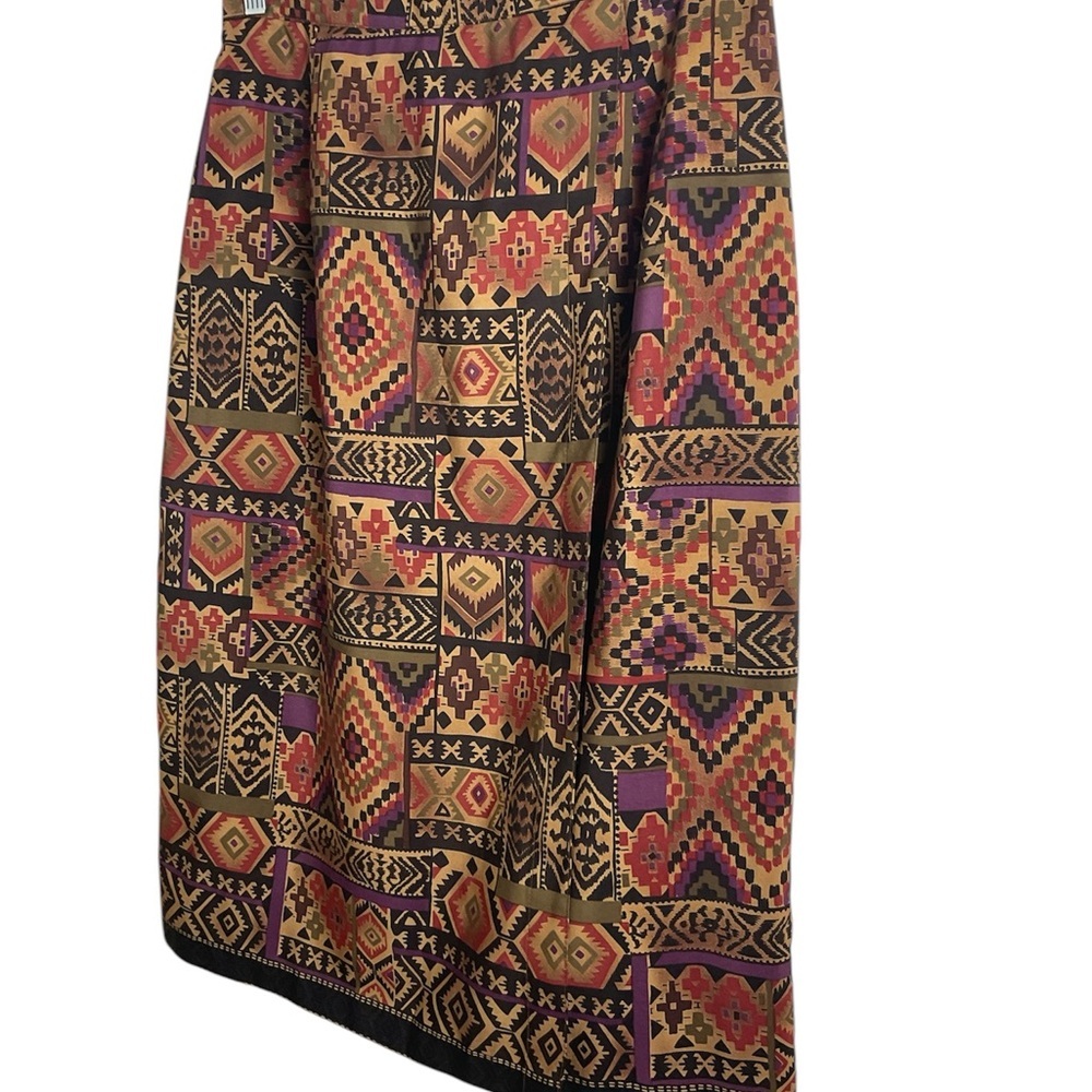 Stonebridge Petites Geometric Patterned Skirt - M… - image 1